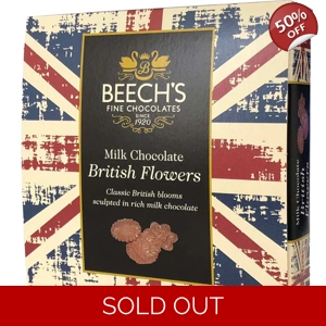 Beech's Milk Chocolate British Flowers - 90g Beechs Gift Box